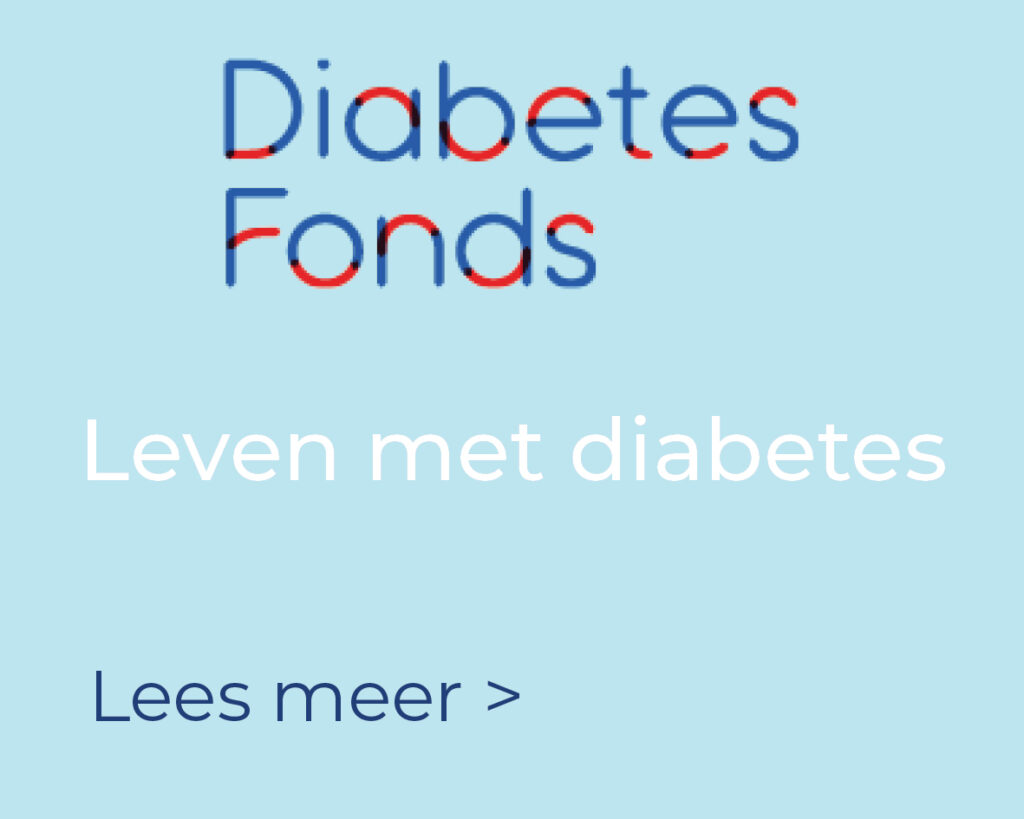 Deze afbeelding is een button naar diabetesfonds.nl en geeft informatie over leven met diabetes.